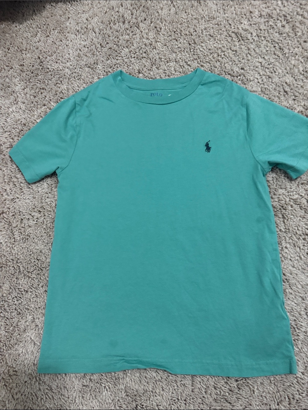 Polo by Ralph Lauren Boys' Teal Short Sleeve Logo Tee